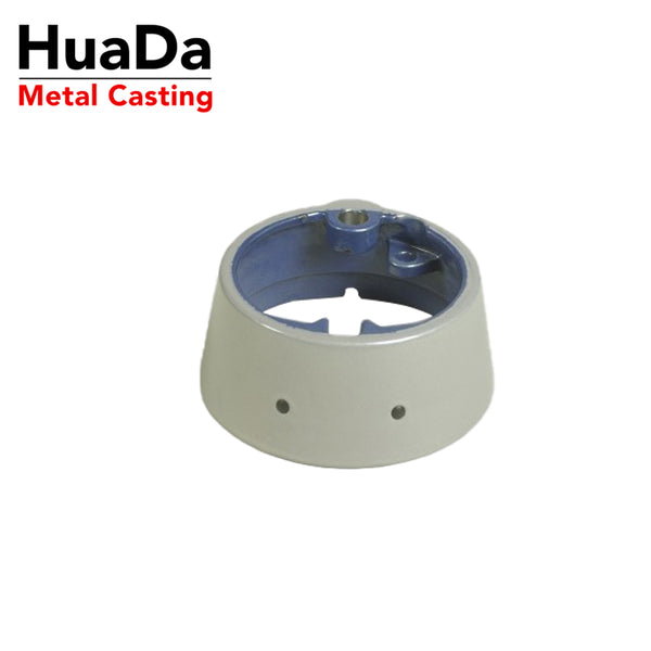 Customized OEM ductile iron hydrant cover parts with enamel coating to be used in industrial applications, including pipe, automotive components, wheels, gear boxes, pump housings, machine frames for the wind-power industry.